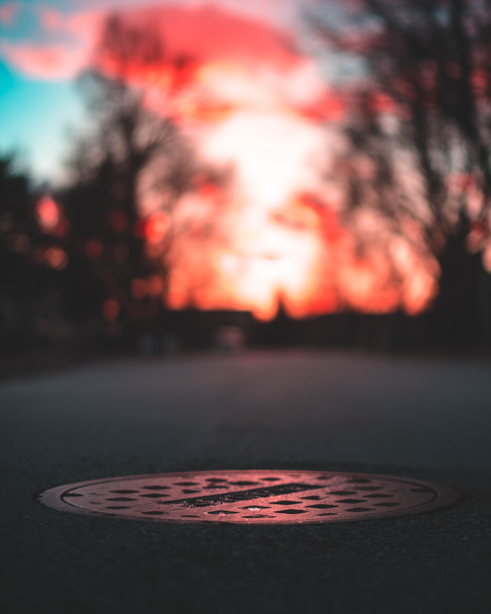 shallow focus photography of brown manhole